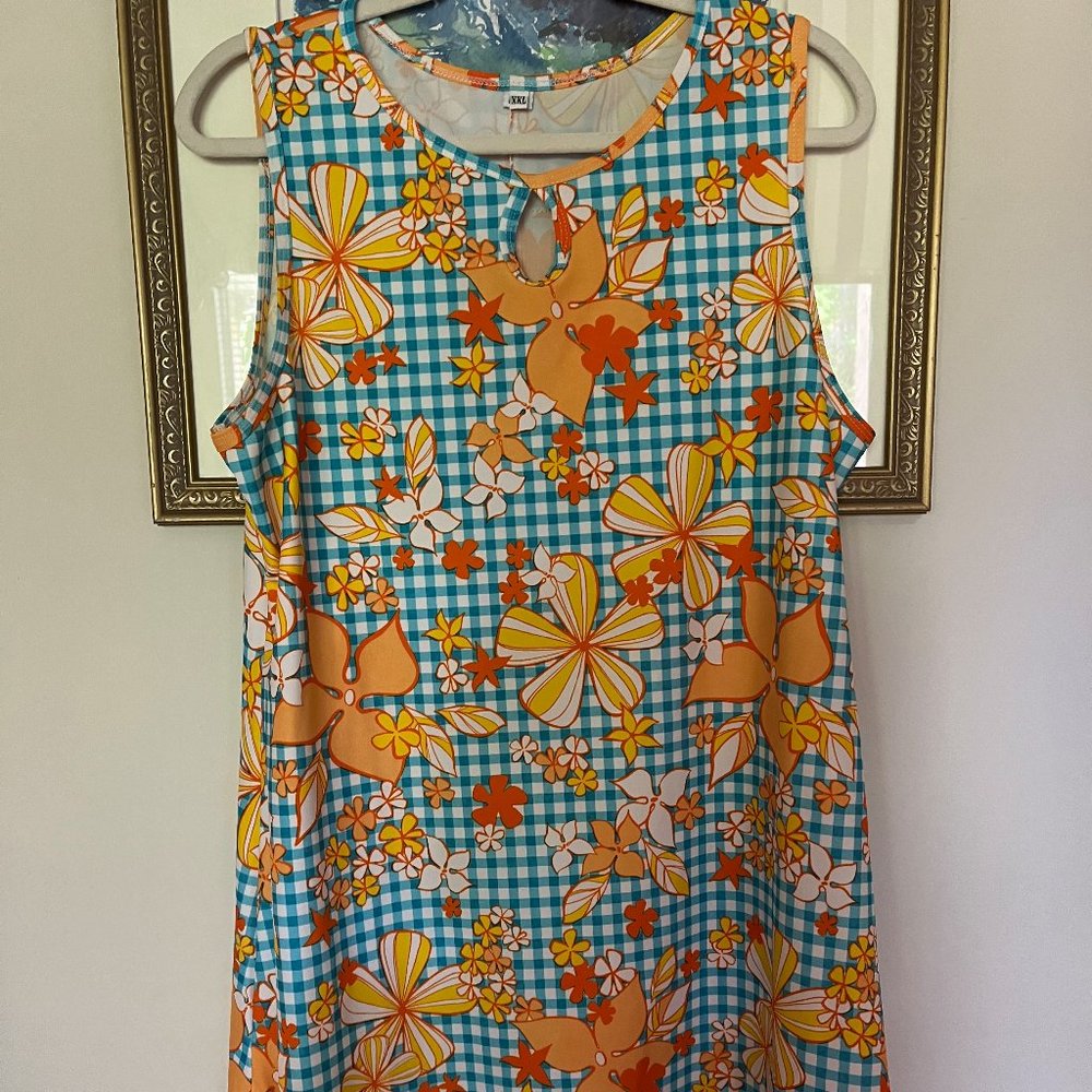 NUU MUU BLUE YELLOW XXL SUNDRESS
